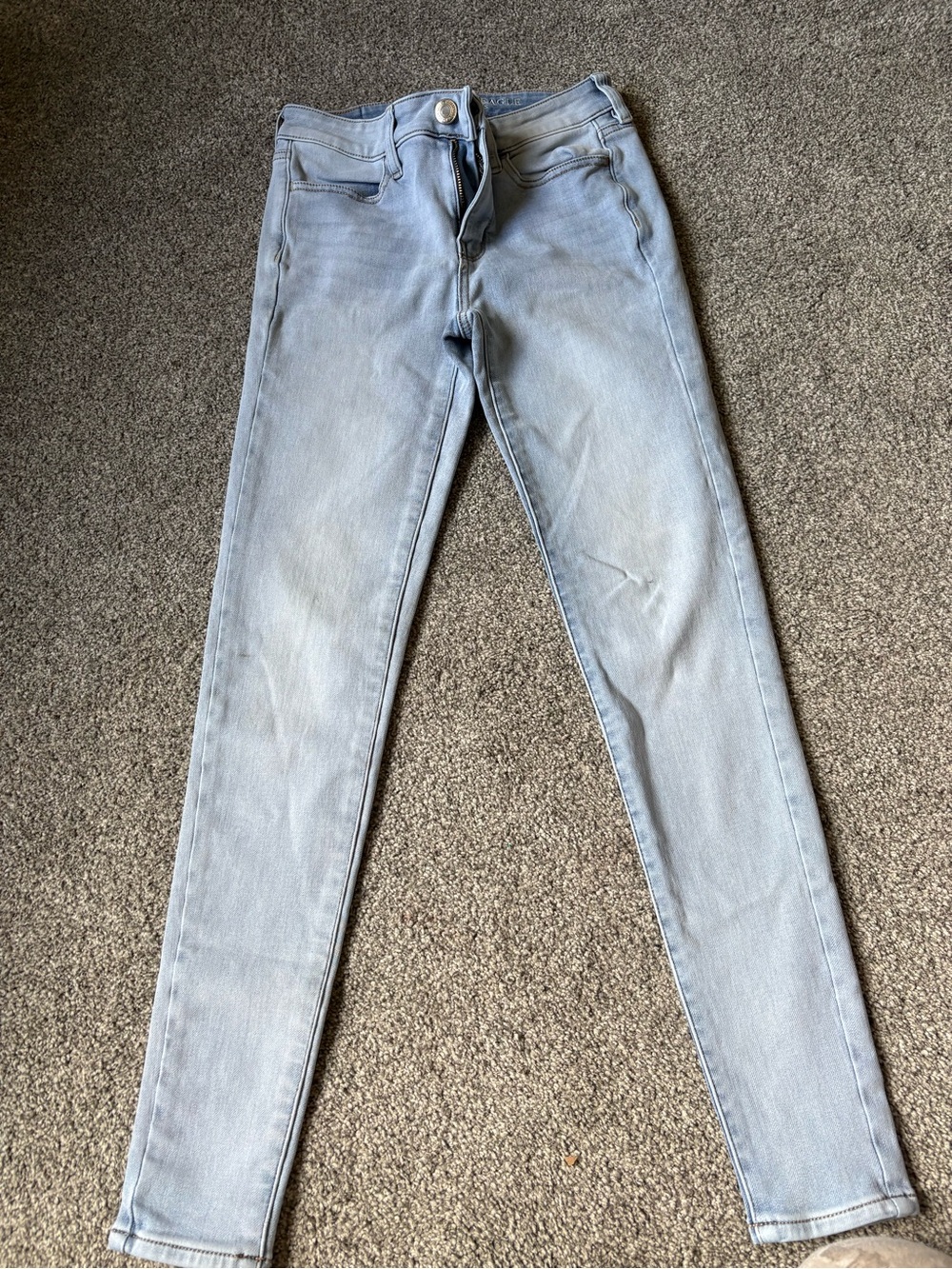 American Eagle Outfitters Pale Blue Skinny Jeans